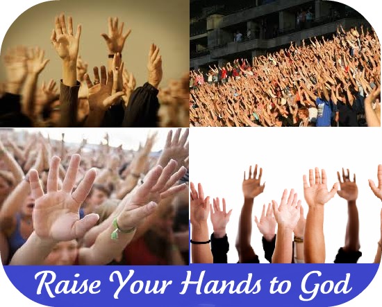 Image result for pictures of God lifted raised praise